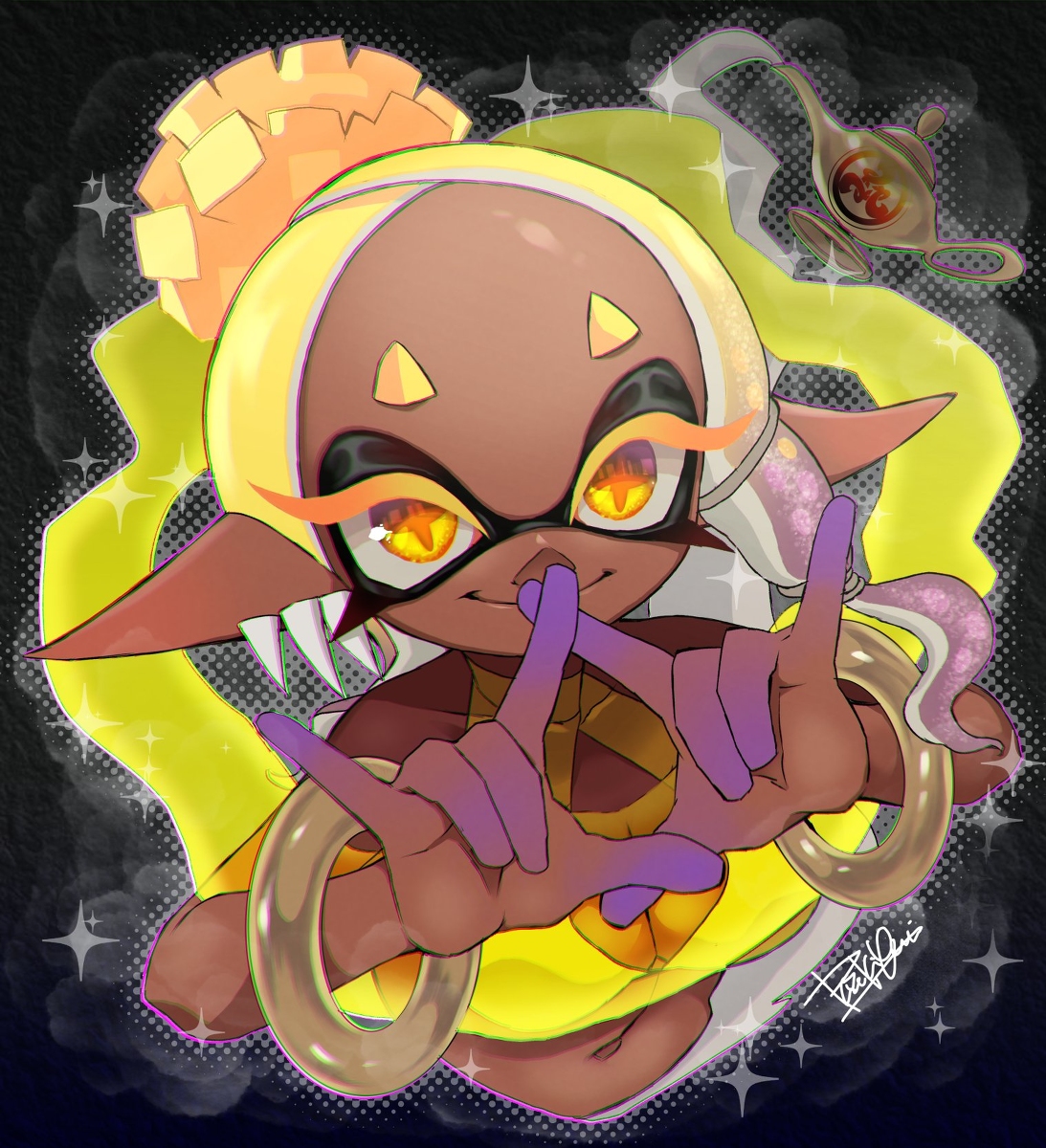 This is a pixiv picture whose title is 「お呼びじゃろうか？ご主人殿✨」.