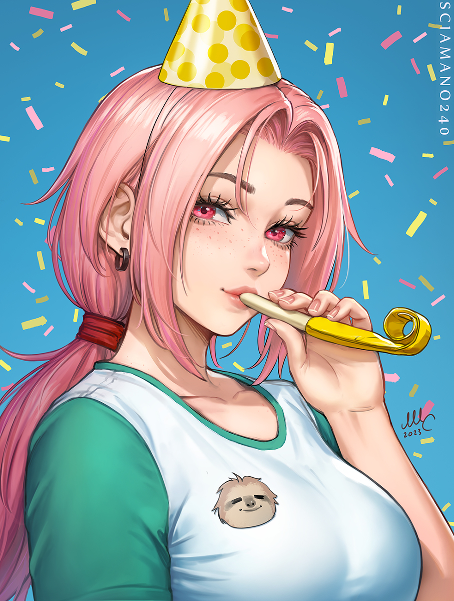 This is a pixiv picture whose title is Chloe hbd - OC.