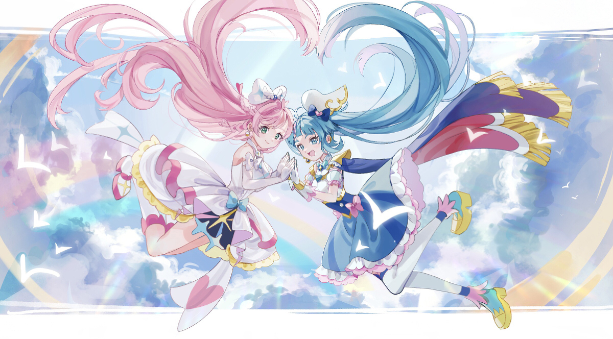 This is a pixiv picture whose title is キュアスカイ＆キュアプリズム.