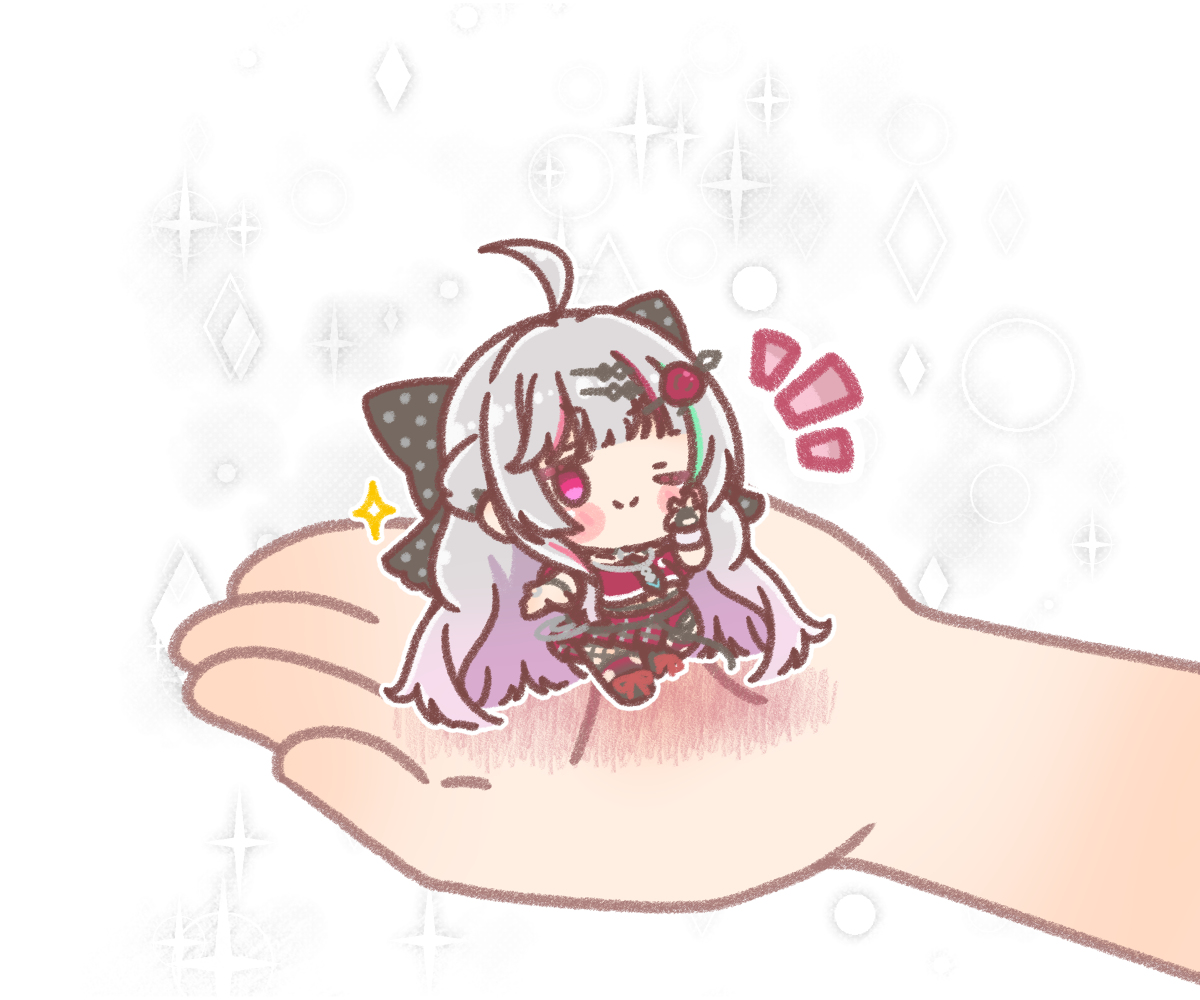 This is a pixiv picture whose title is 手のひらの上のせかいせいふく❤️‍.