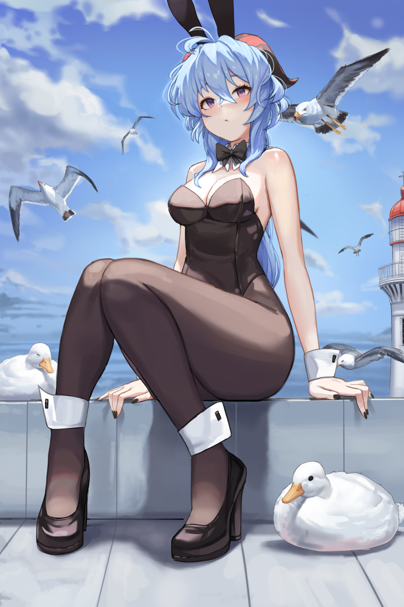 This is a pixiv picture whose title is 甘雨.