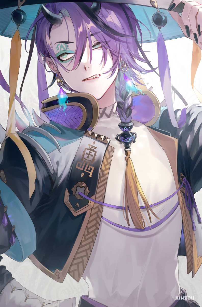 This is a pixiv picture whose title is 鬼.