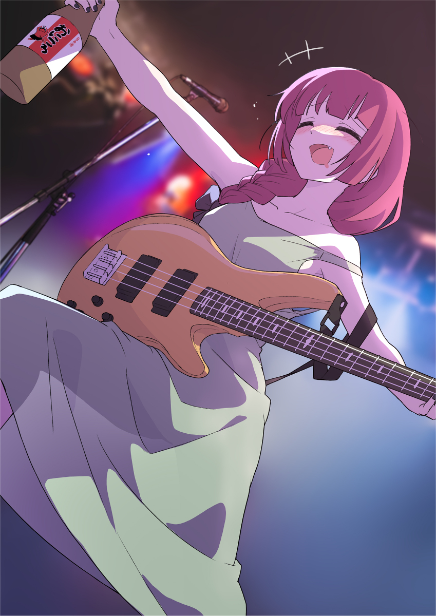 This is a pixiv picture whose title is 泥酔ライブ.