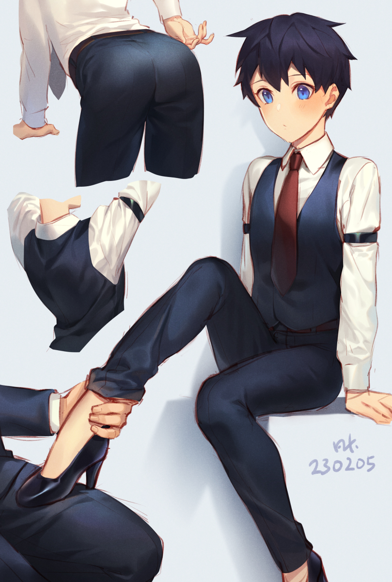 This is a pixiv picture whose title is 西裝.