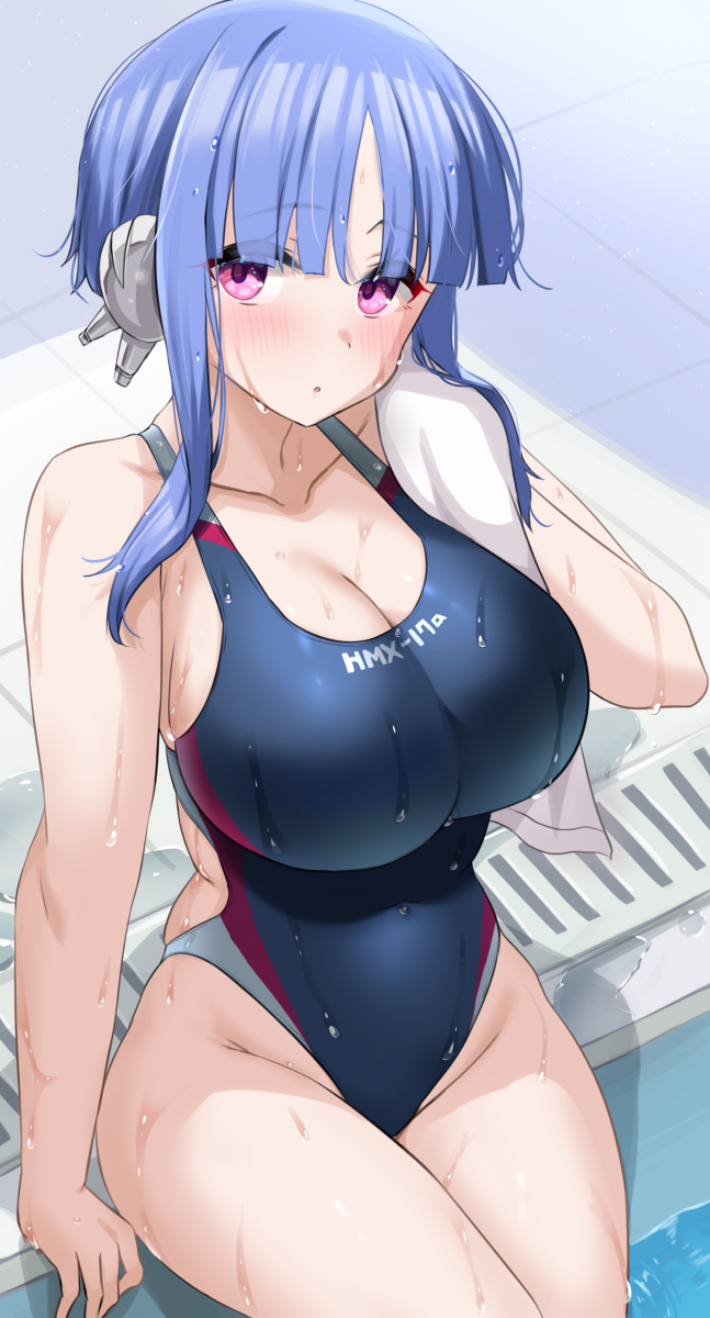 This is a pixiv picture whose title is イルファさん競泳水着.