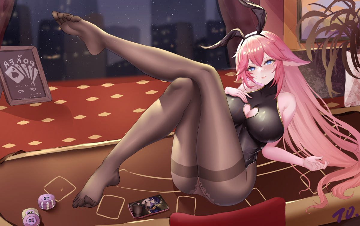 This is a pixiv picture whose title is 🐇.