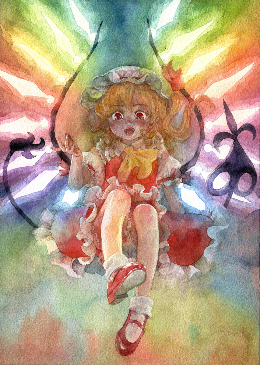 This is a pixiv picture whose title is ふわりと浮かぶフランちゃん.