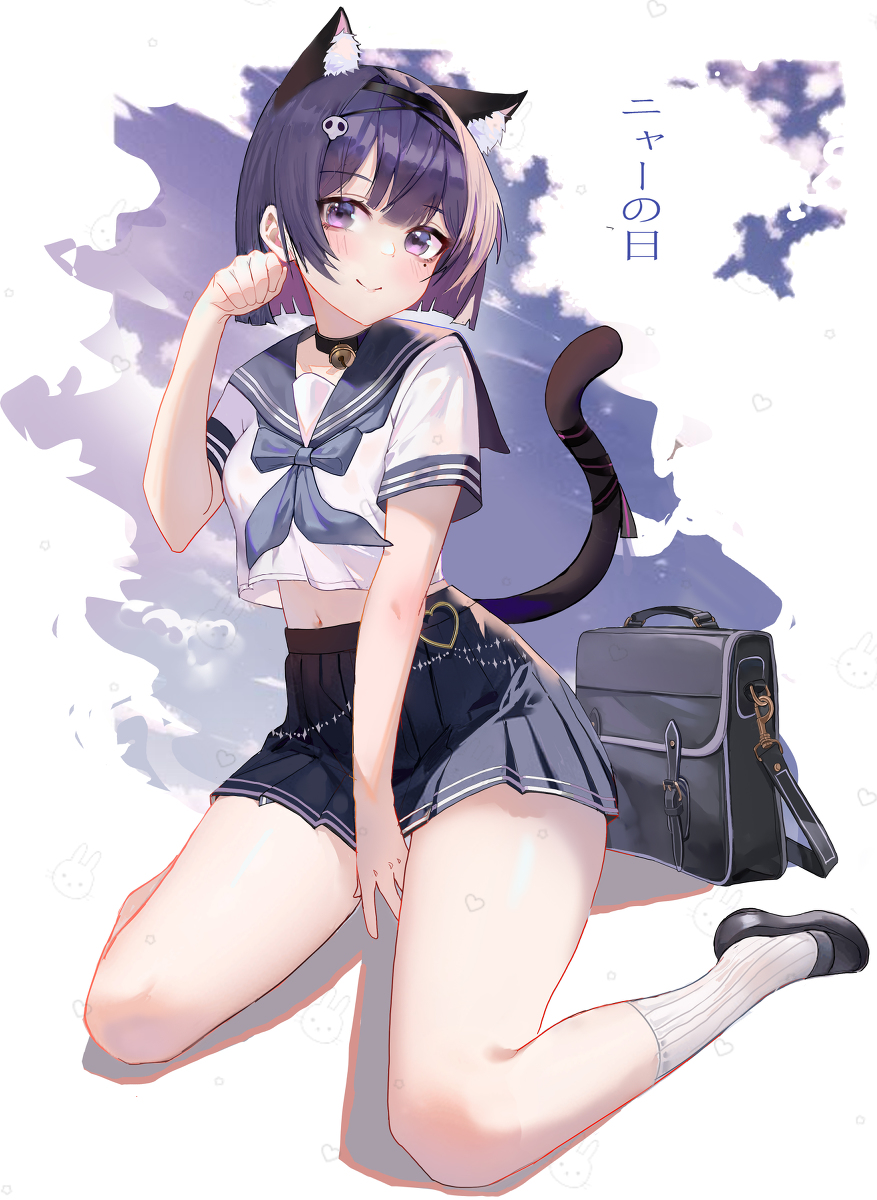 This is a pixiv picture whose title is 猫.