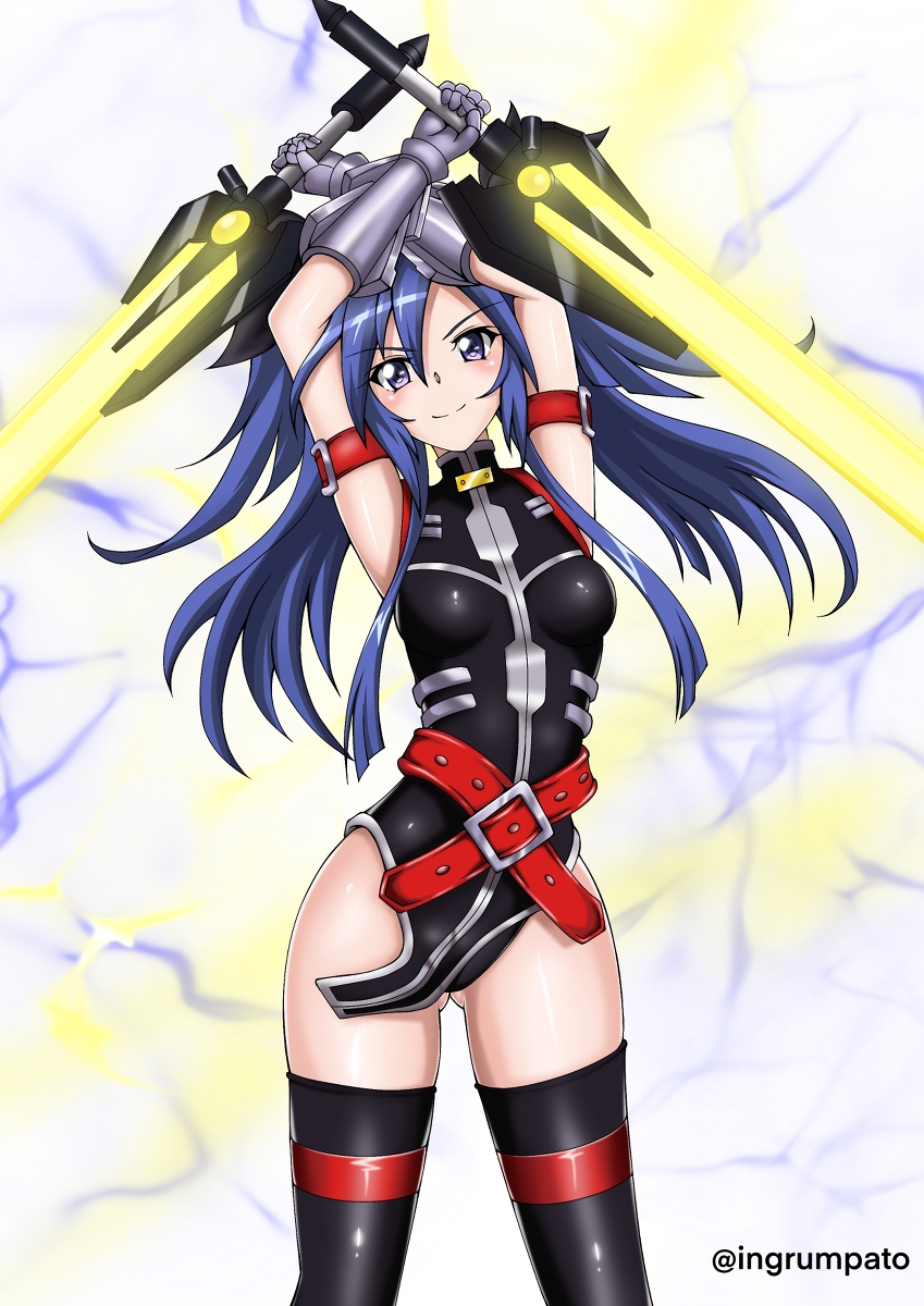 This is a pixiv picture whose title is 風鳴翼✕真・ソニックフォーム.