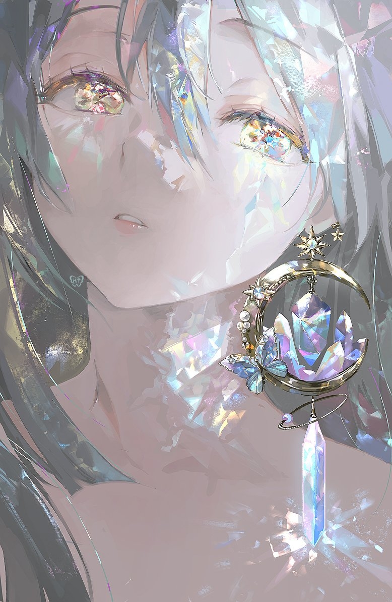 This is a pixiv picture whose title is crystal.