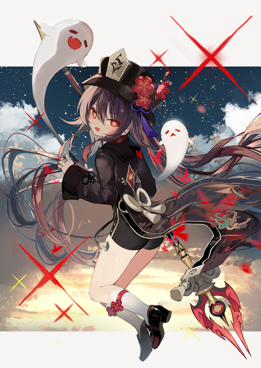 This is a pixiv picture whose title is 胡桃【原神】.