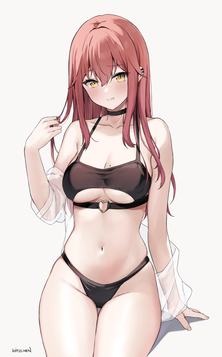 This is a pixiv picture whose title is Mhm?.