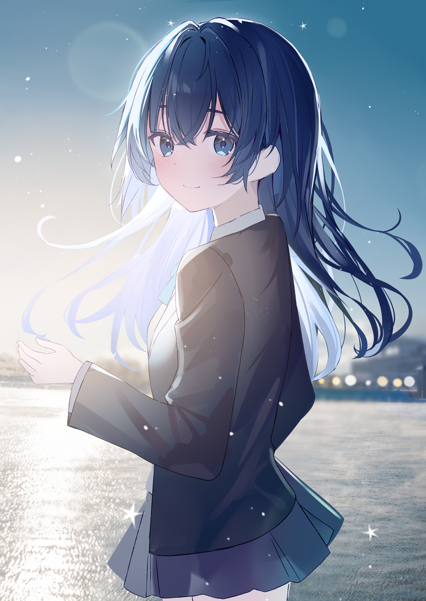 This is a pixiv picture whose title is 朝日.