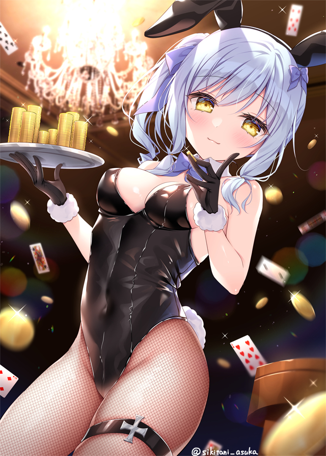 This is a pixiv picture whose title is 「勝てたらなんでもしてあげます💜」.