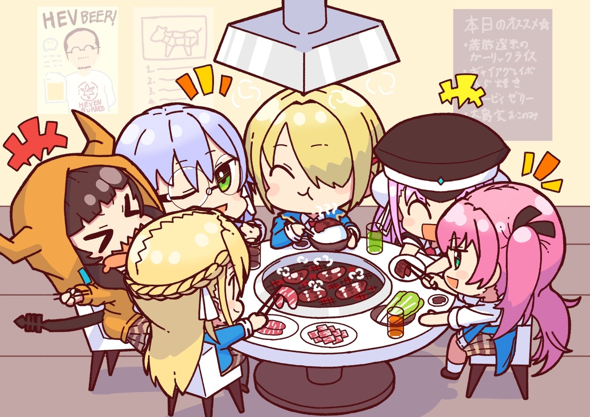 This is a pixiv picture whose title is 焼肉 バーンズ レッド.