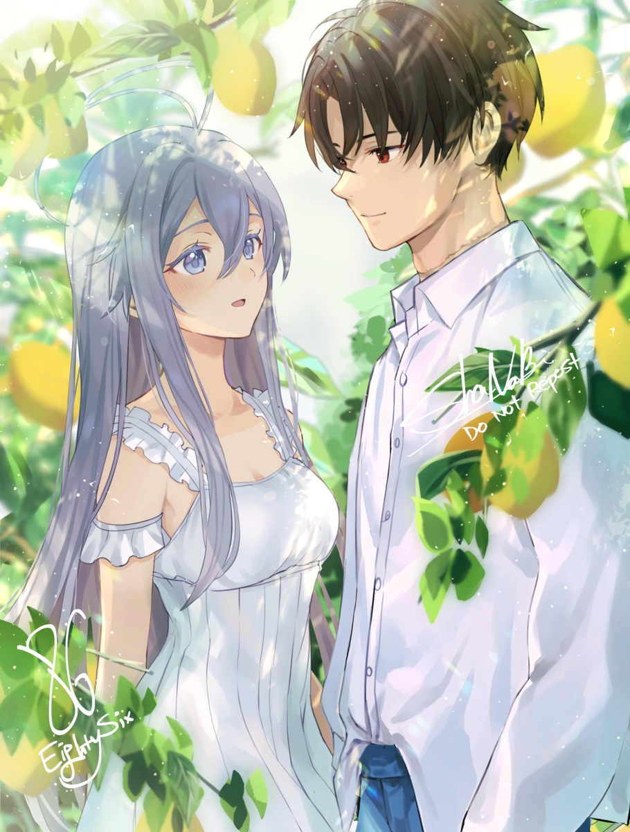This is a pixiv picture whose title is 🍋シンレナ落書き.