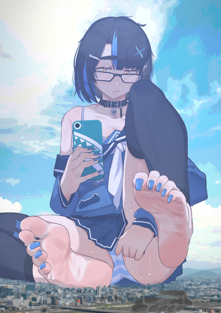 This is a pixiv picture whose title is Skeb Vtuber OC ルイーズちゃん　ギガサイズ　全体公.