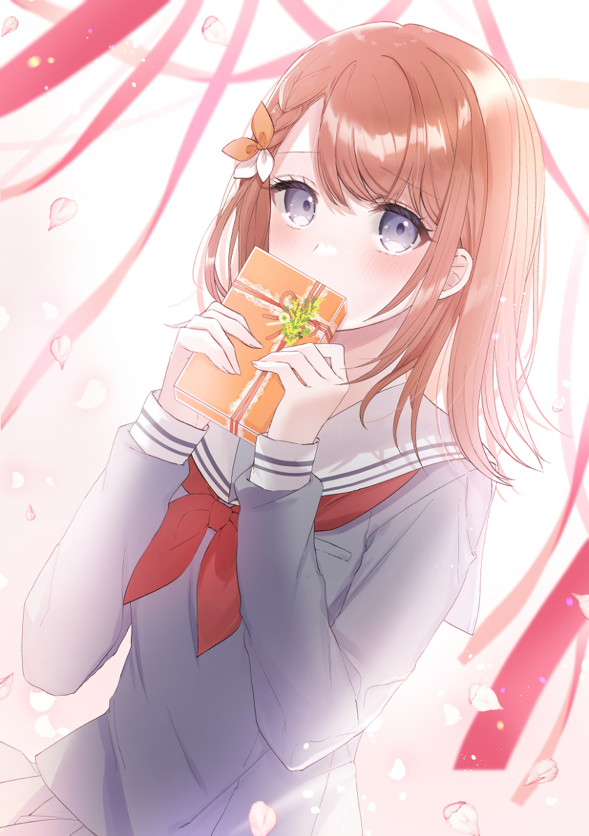 This is a pixiv picture whose title is みのりちゃんとチョコレート🍫.