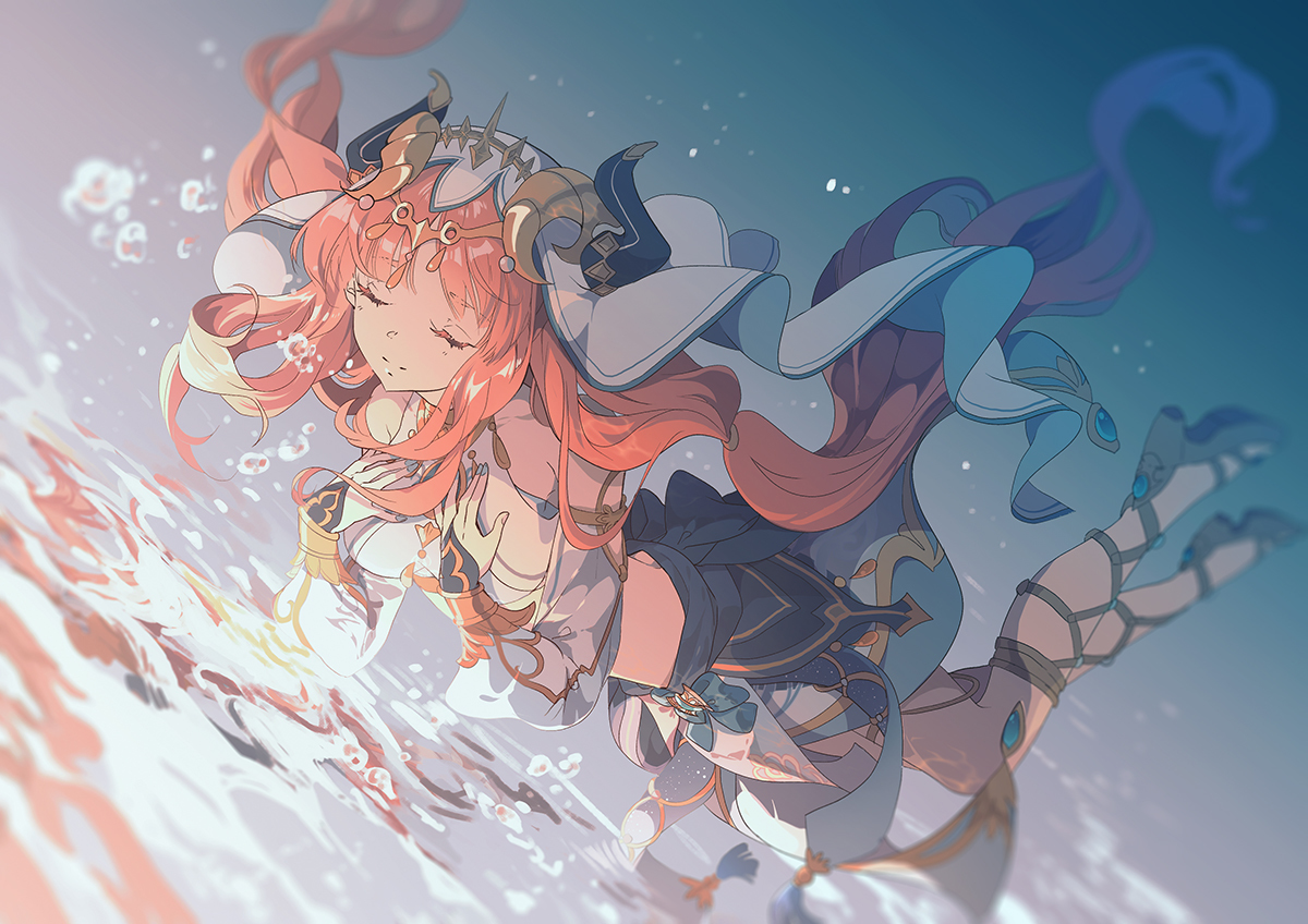 This is a pixiv picture whose title is 遠夢聆泉.