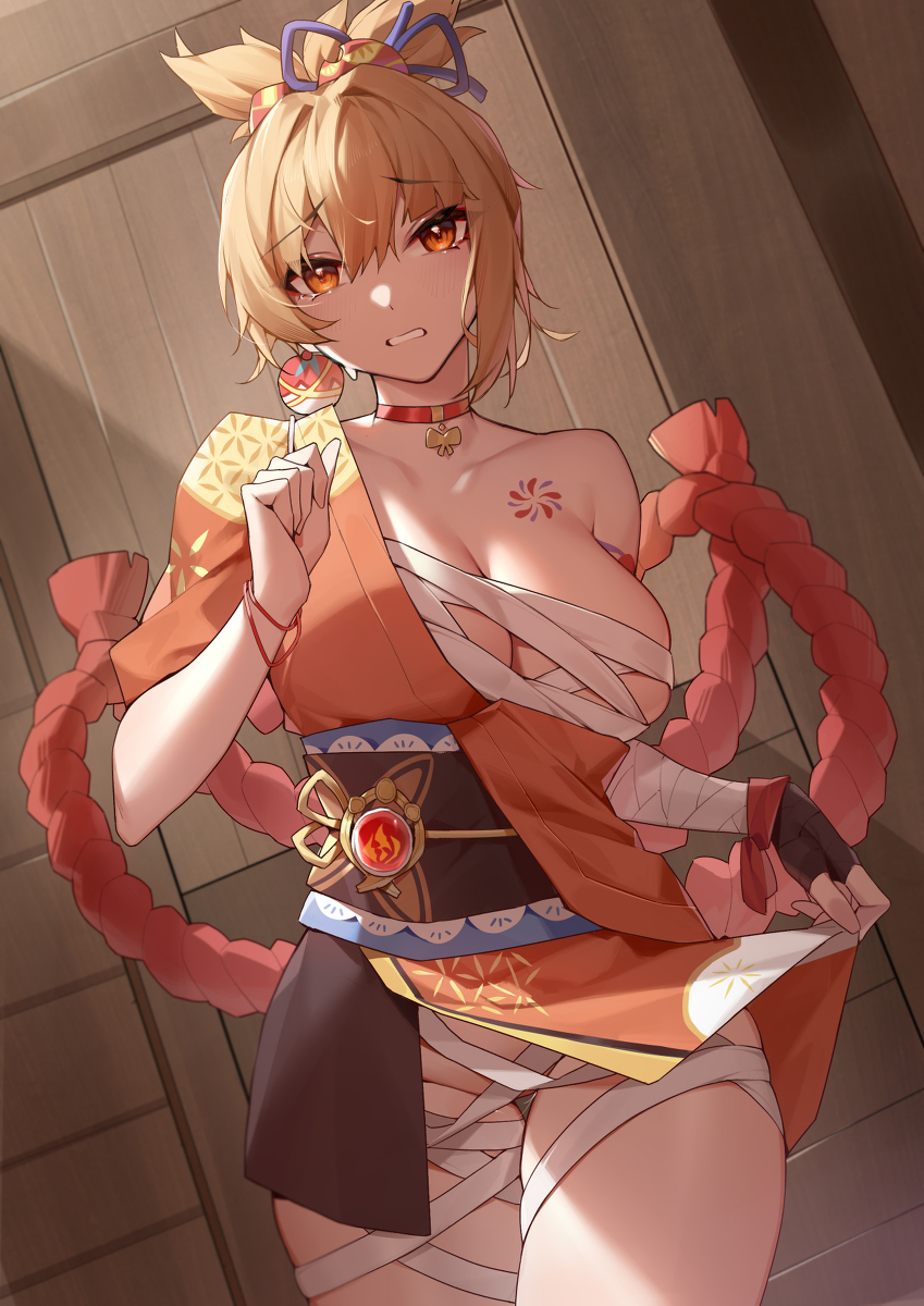 This is a pixiv picture whose title is 宵宫.