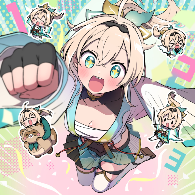 This is a pixiv picture whose title is ホロライブ／風真いろは様のオリジナル曲のイラスト.