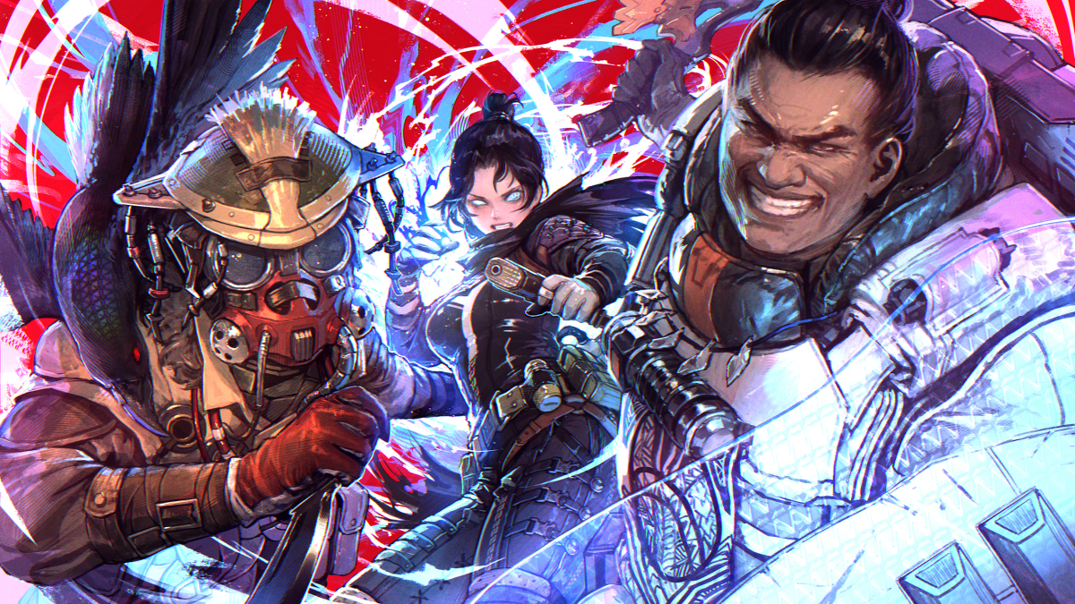 This is a pixiv picture whose title is PLAY ALIVE : Apex Legends　記念イラスト.