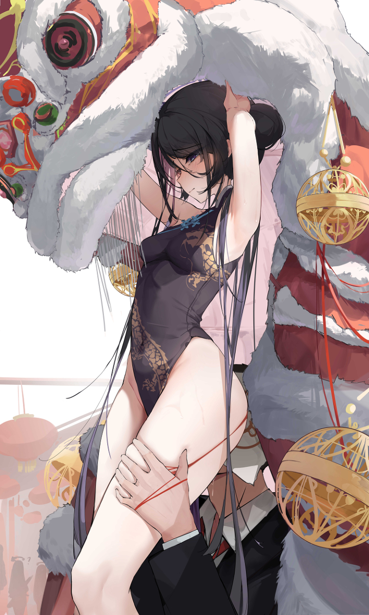 This is a pixiv picture whose title is 老师只是在喝水.