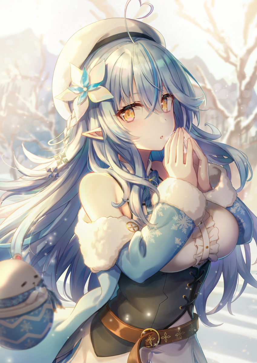 This is a pixiv picture whose title is 雪花ラミィ.