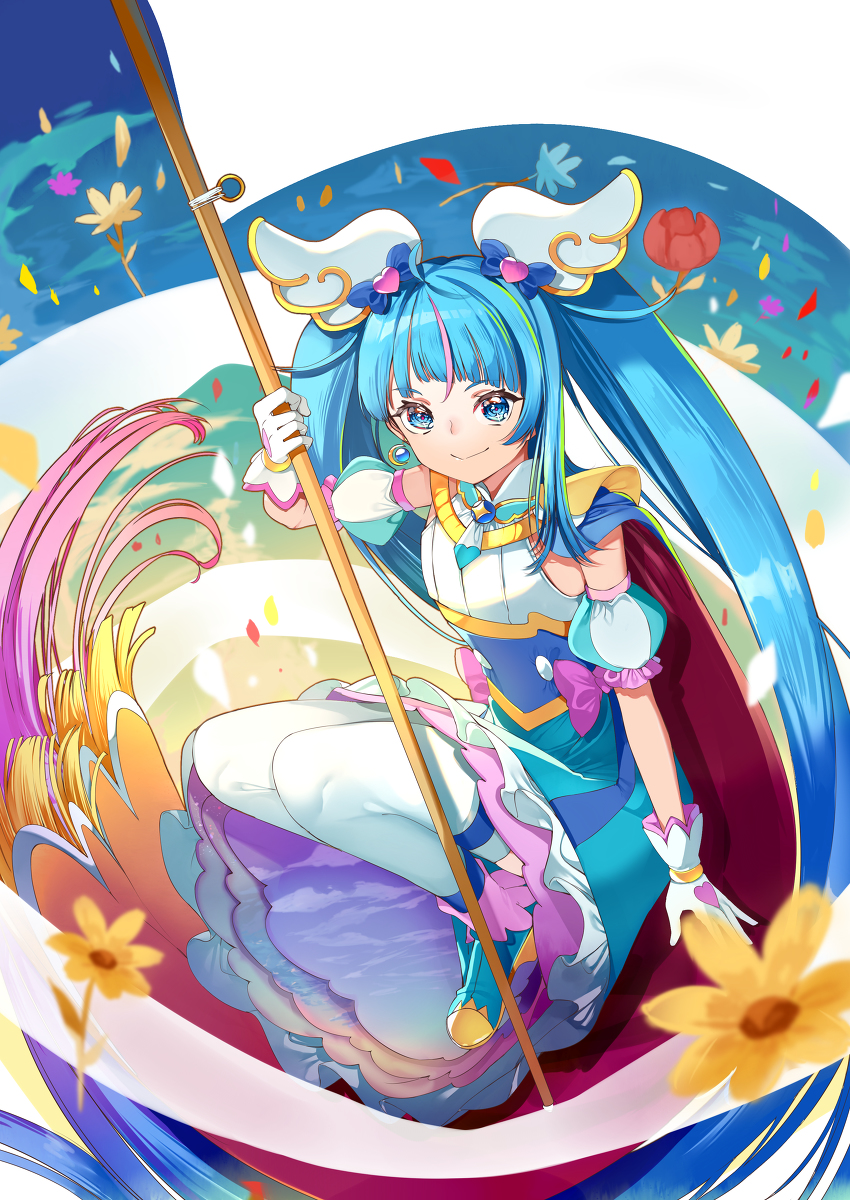 This is a pixiv picture whose title is キュアスカイ.