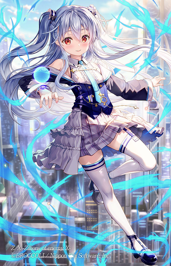 This is a pixiv picture whose title is 蒼空結望　各務原あづみ.