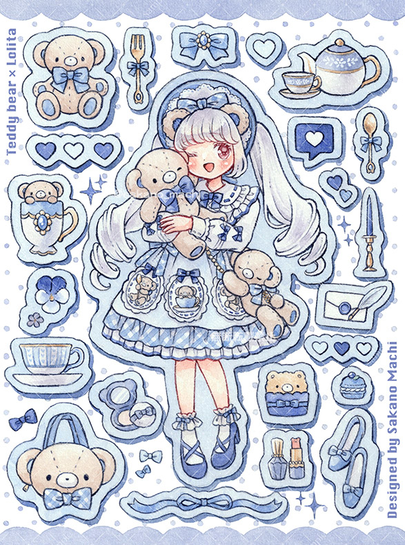 This is a pixiv picture whose title is 🧸.