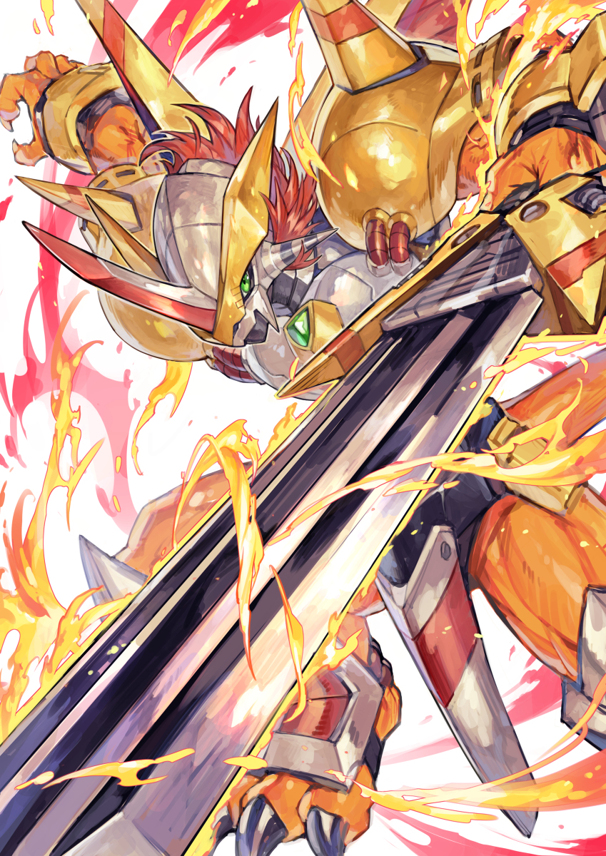 This is a pixiv picture whose title is ビクトリーグレイモン.