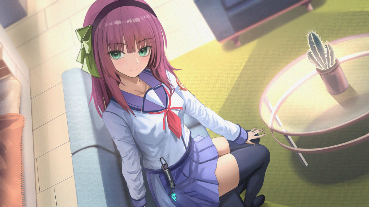 This is a pixiv picture whose title is 【仕事絵】ヘブバン×Angel Beats!コラボ応援イラスト.