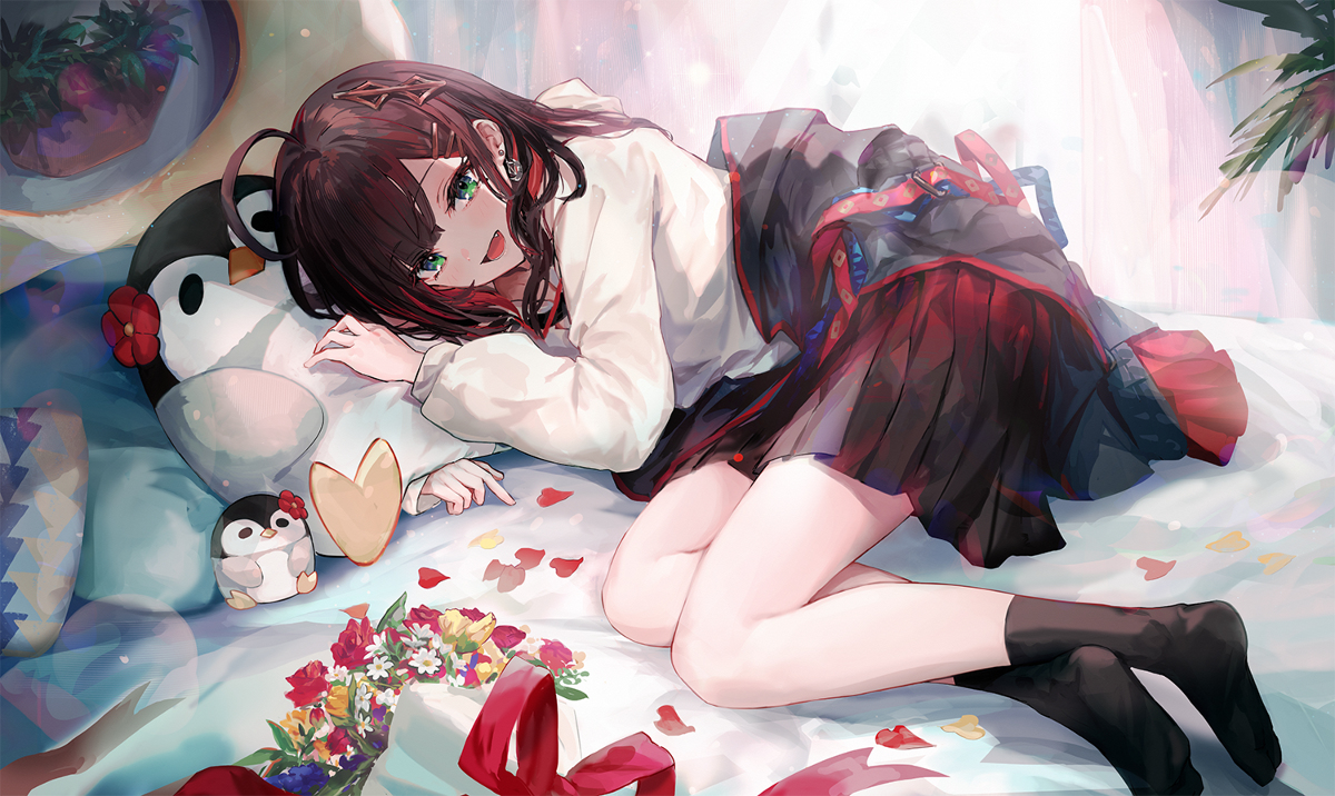 This is a pixiv picture whose title is 緋月ゆい誕生日グッズ絵.