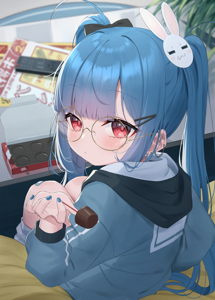 This is a pixiv picture whose title is 「ん…今年は作る時間なかった…ごめんね」.