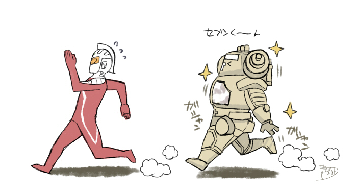 This is a pixiv picture whose title is ウルトラセブン視聴中らくがき.