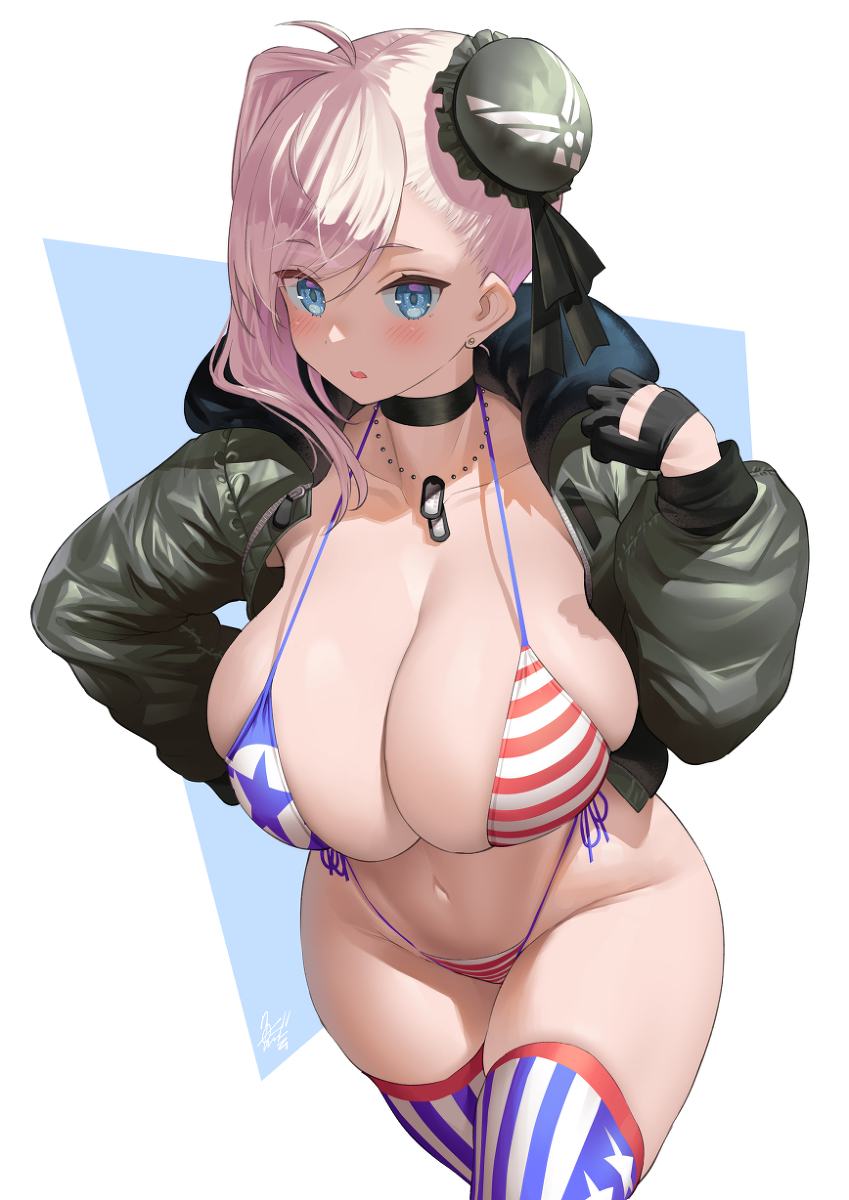 This is a pixiv picture whose title is U.S. Air Force武蔵ちゃん.