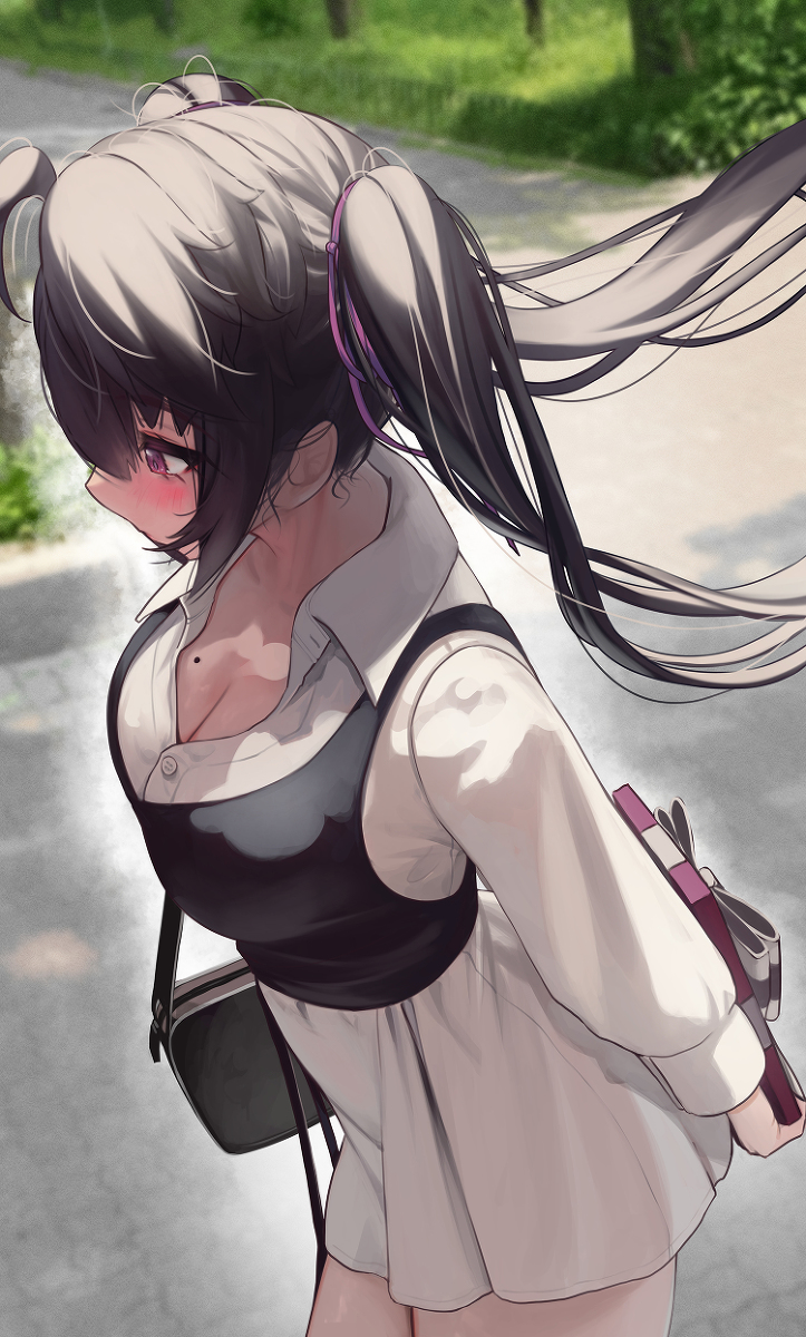This is a pixiv picture whose title is 3秒後にチョコレートをあげようとするハリ.
