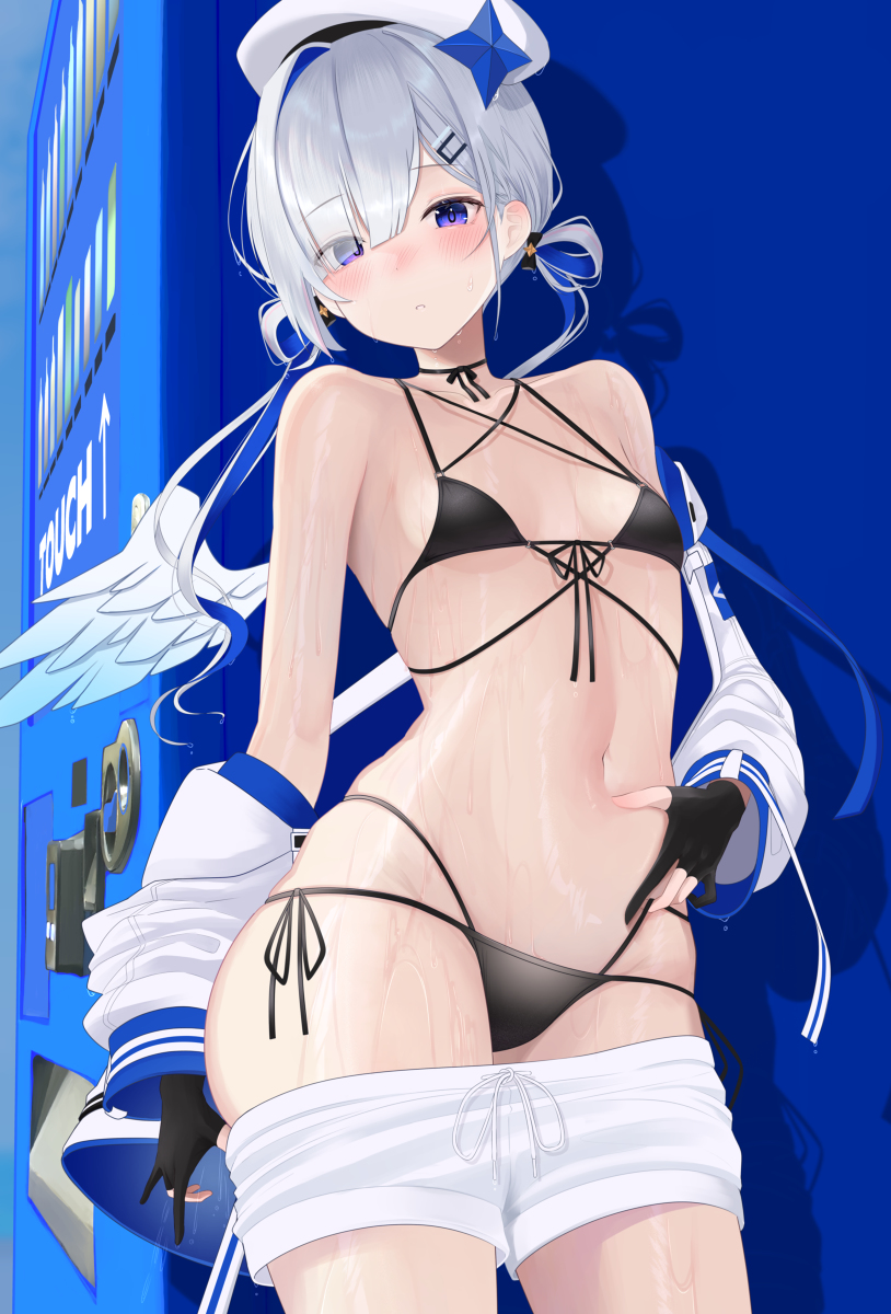 This is a pixiv picture whose title is 水着かなたそ.