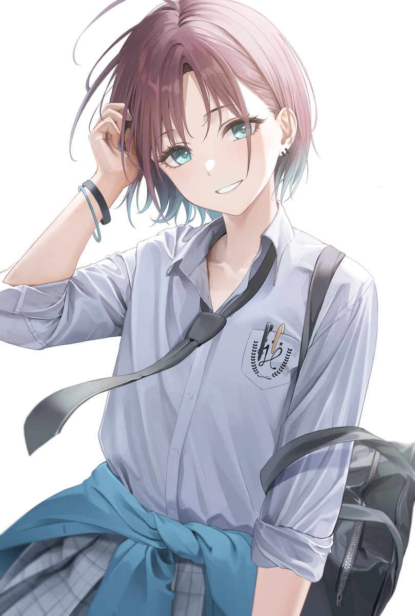 This is a pixiv picture whose title is 浅倉透.