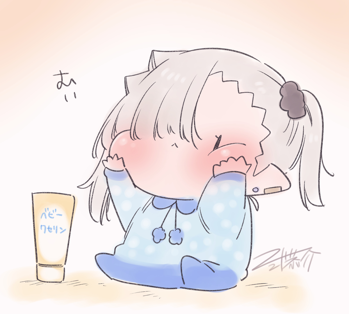 This is a pixiv picture whose title is もちもちの吸血鬼ちゃんの絵.