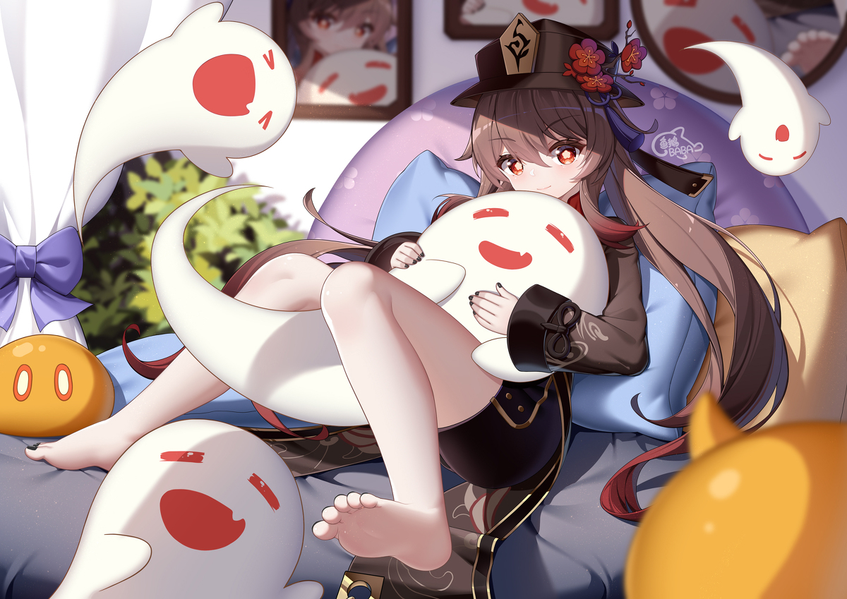 This is a pixiv picture whose title is 胡小桃.