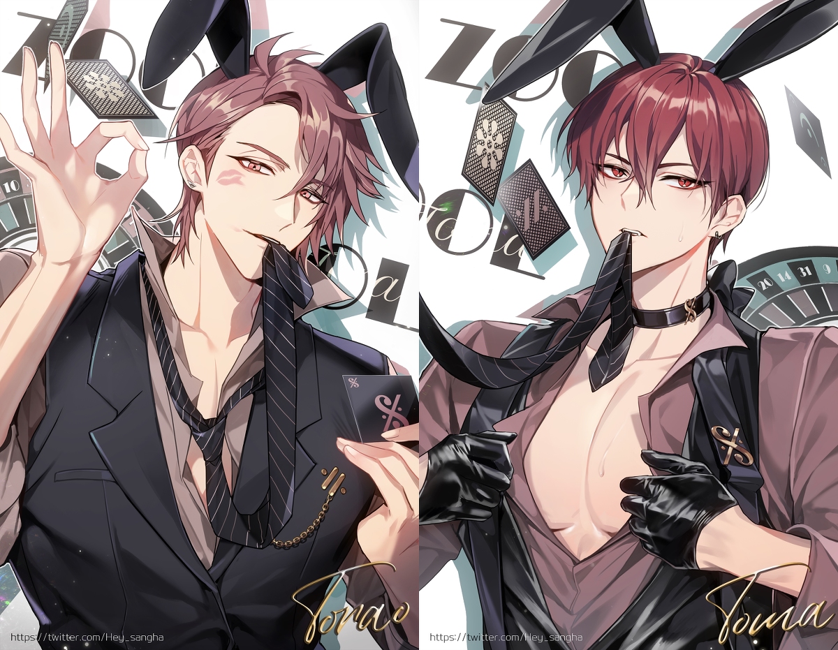 This is a pixiv picture whose title is Trao&Toma BunnyBoy.
