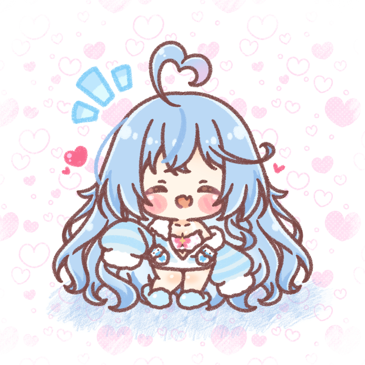 This is a pixiv picture whose title is 新衣装ラミィちゃん❄.