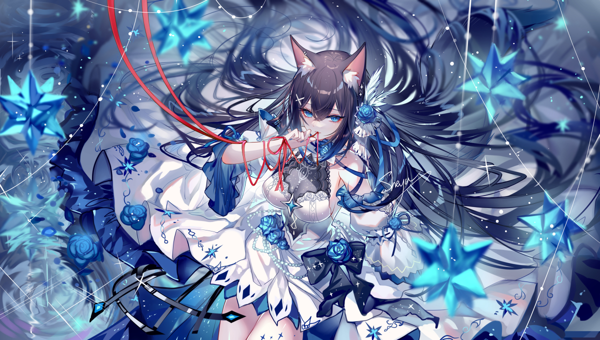 This is a pixiv picture whose title is 蓝沢吹雪.