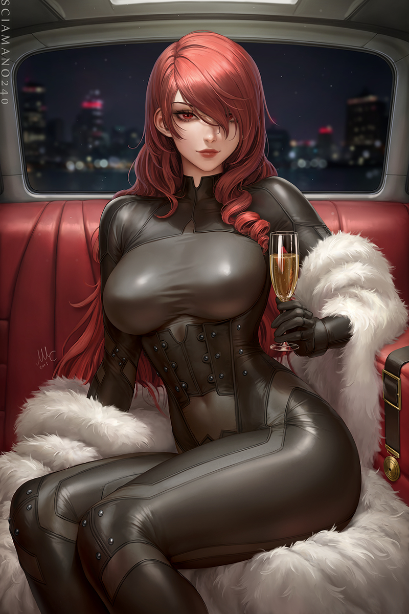 This is a pixiv picture whose title is Mitsuru Kirijo - Persona.