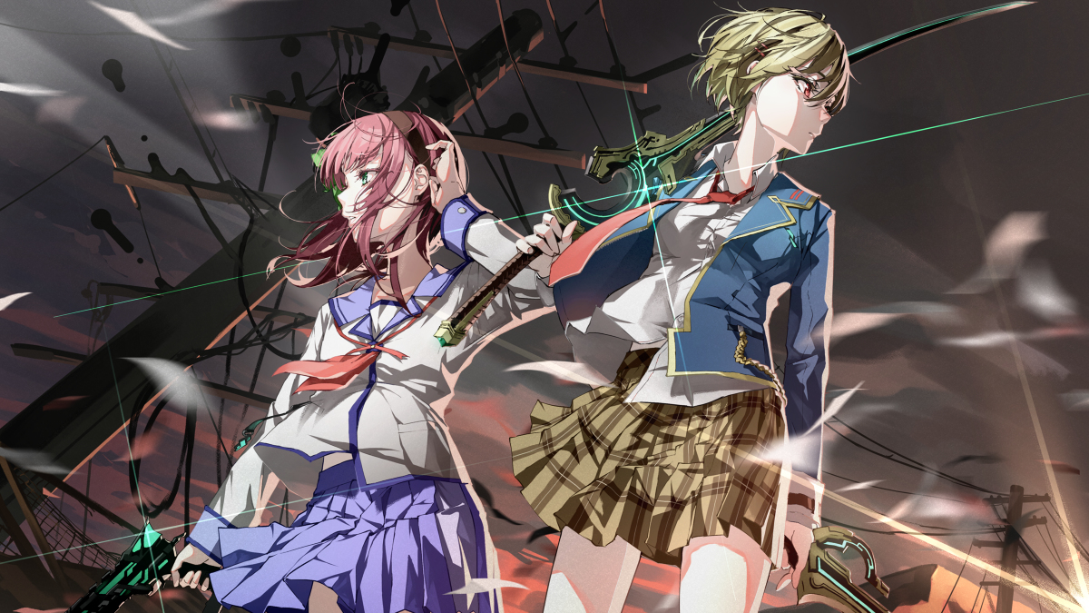 This is a pixiv picture whose title is ゆり×月歌.