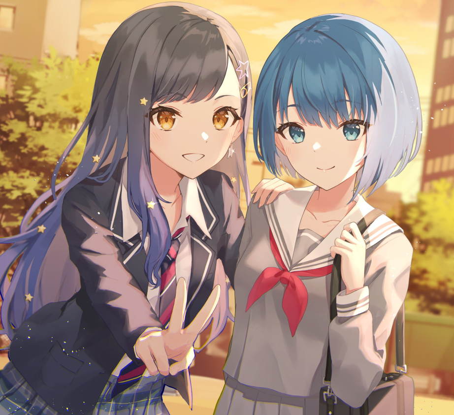 This is a pixiv picture whose title is 学校帰り杏遥.