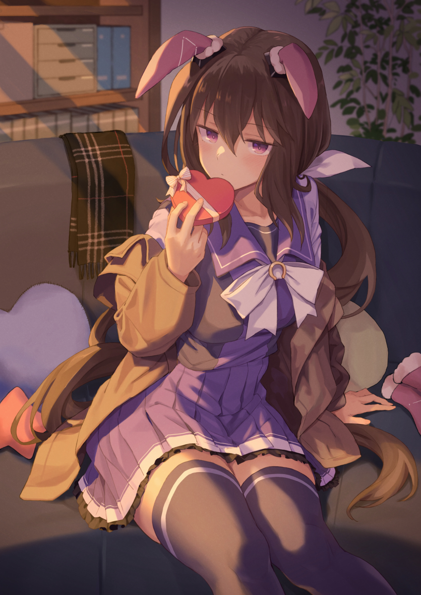 This is a pixiv picture whose title is バレンタインアヤベさん.