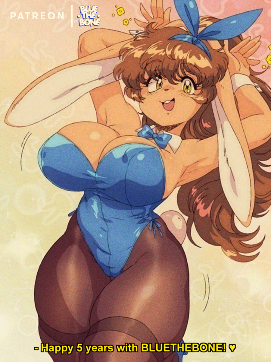 This is a pixiv picture whose title is [RETRO] Bella the Bunny [OC].